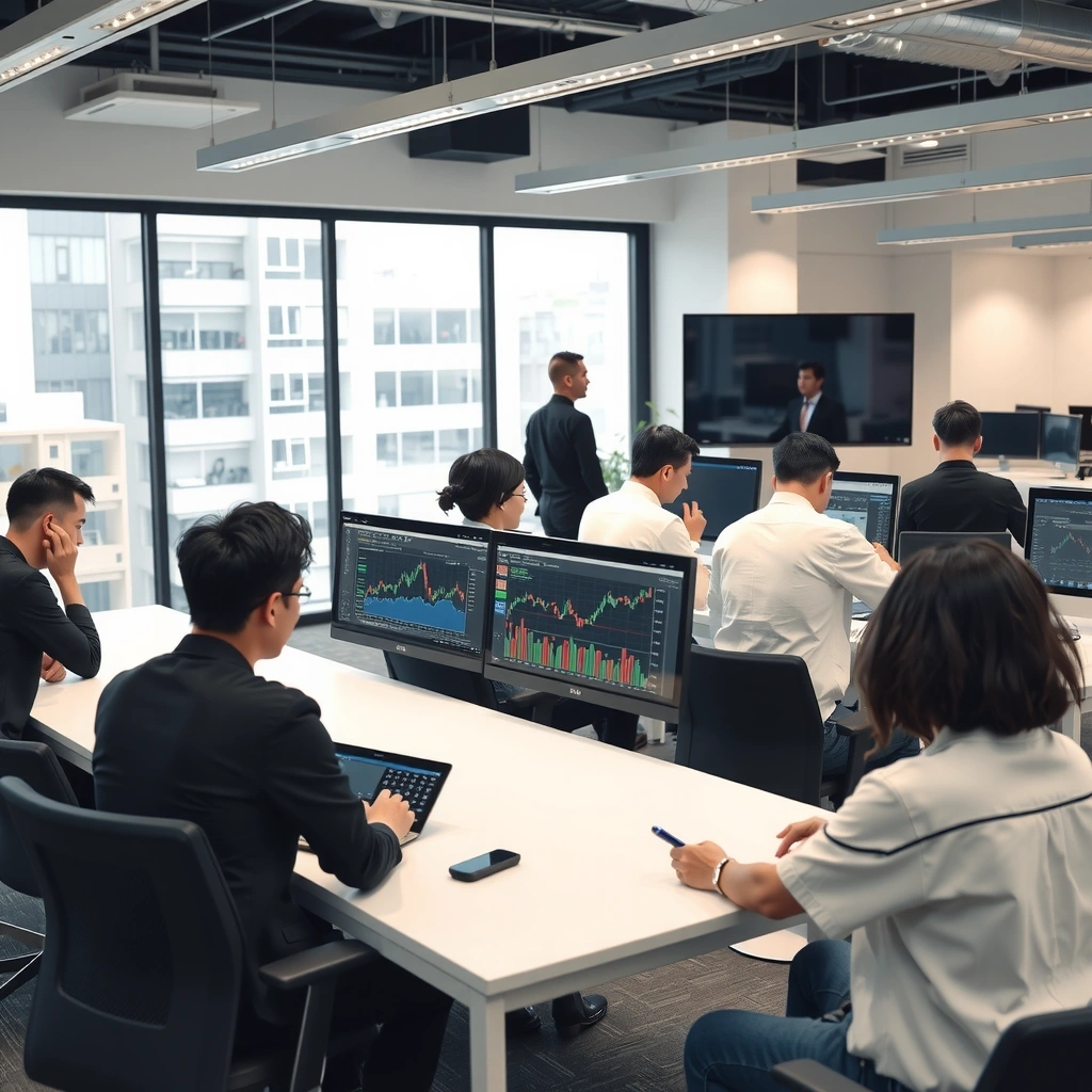 Yelacenze development team working on trading games